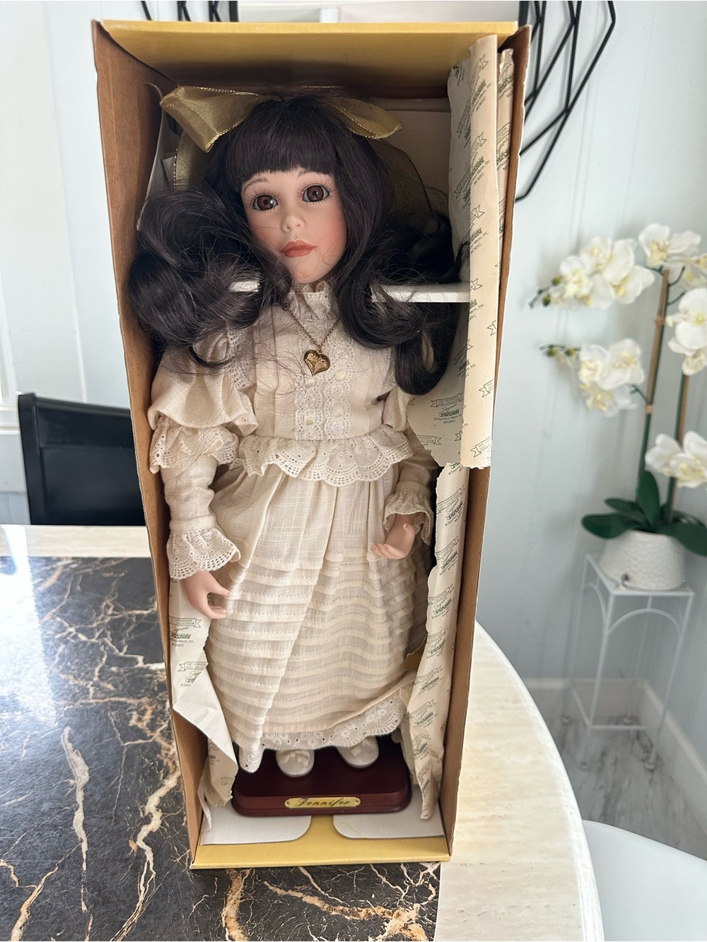 Seymour Mann Memories of Jennifer 19" Porcelain Doll Golden Anniversary 1997 COA